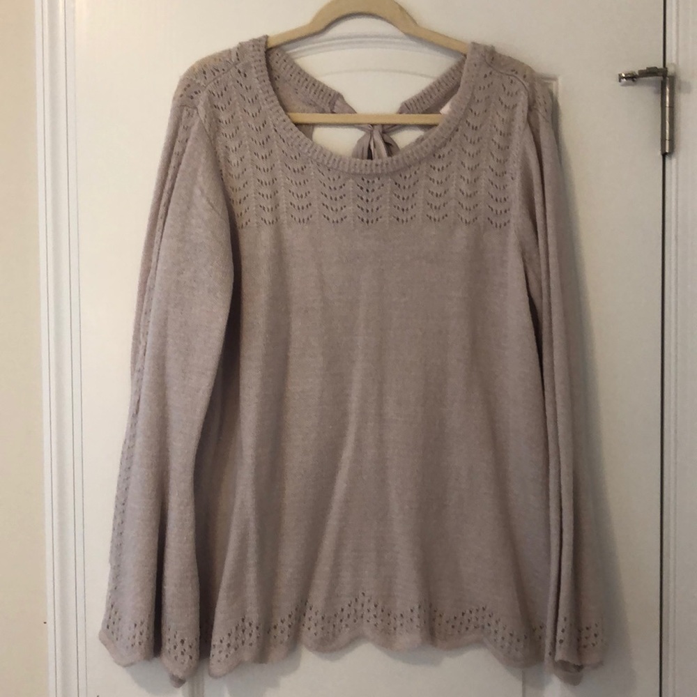 Lauren Conrad tan sweater XL